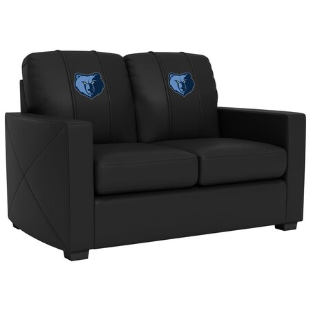 Dreamseat Silver Loveseat with Memphis Grizzlies Primary Logo XZ7759003LSCDBK-PSNBA31033
